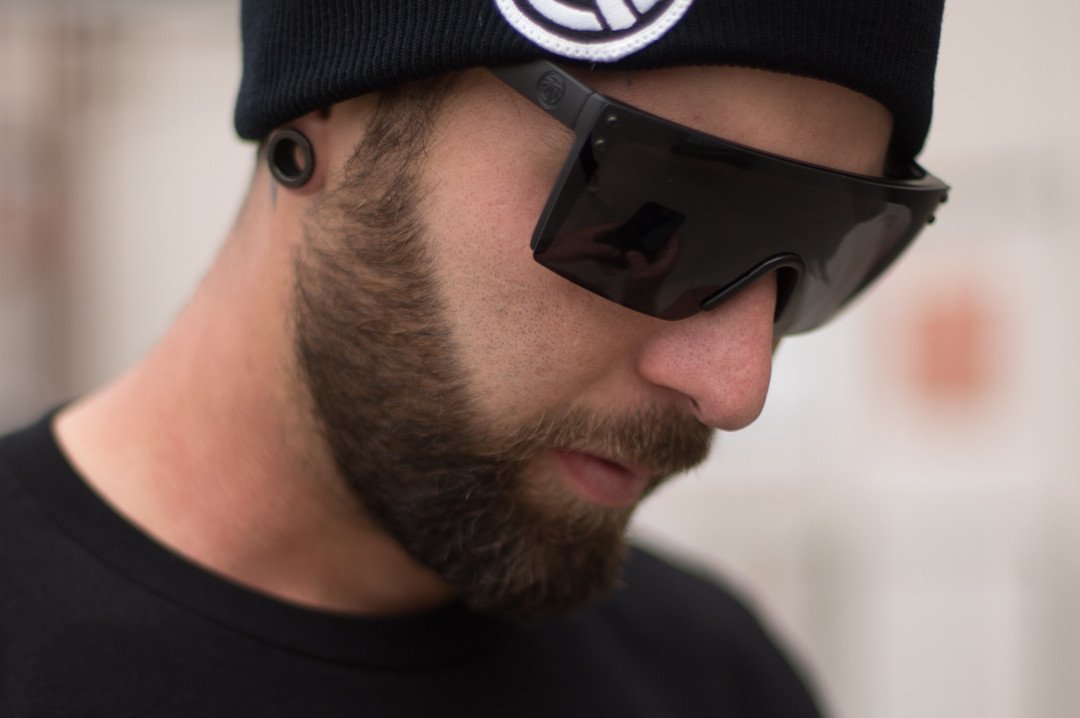 Lazer Face Sunglasses: Black Z87