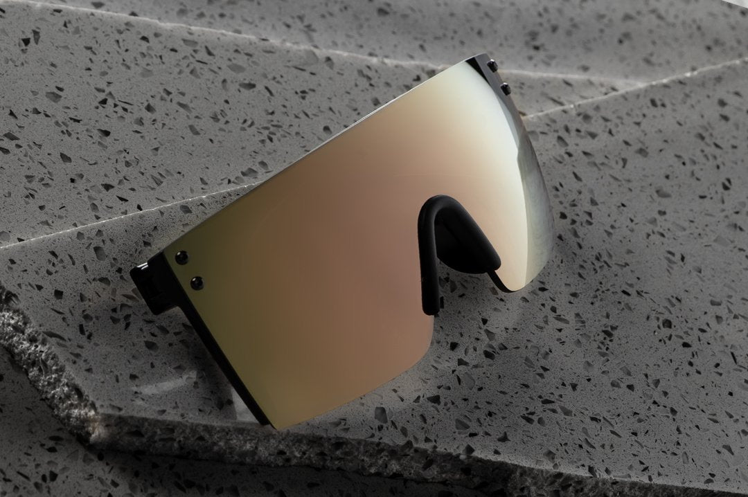 Lazer Face Sunglasses: Rose Gold Z.87