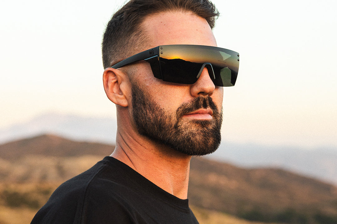 Performance XL Lazer Face Sunglasses: Ultra Black Z87+