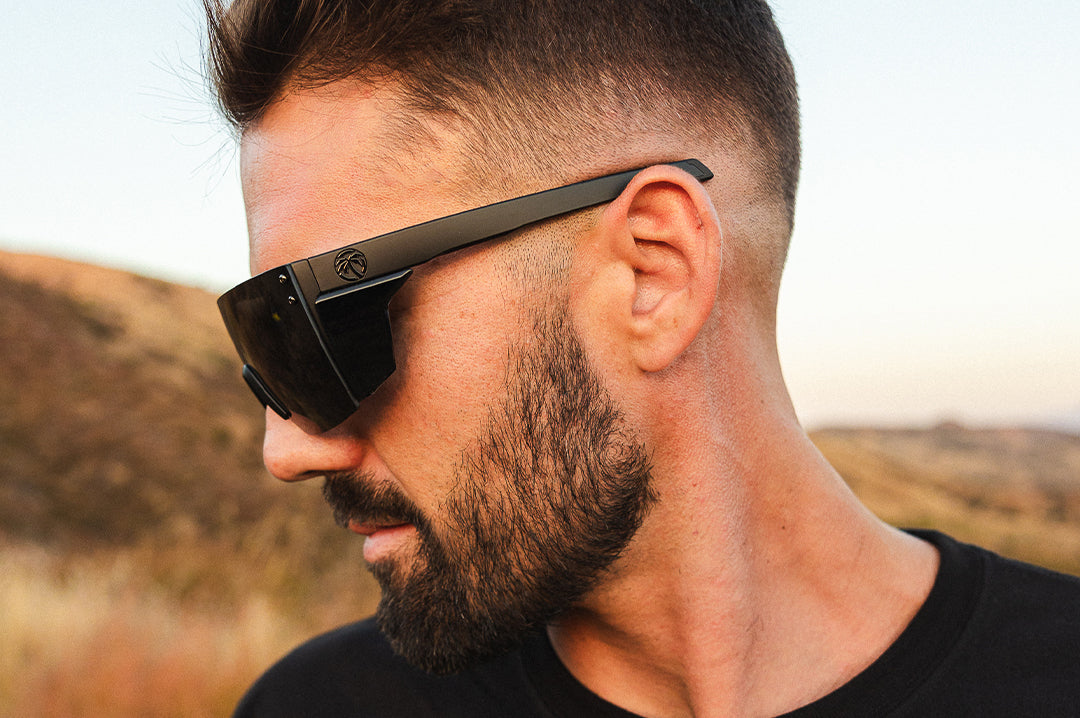Performance XL Lazer Face Sunglasses: Ultra Black Z87+