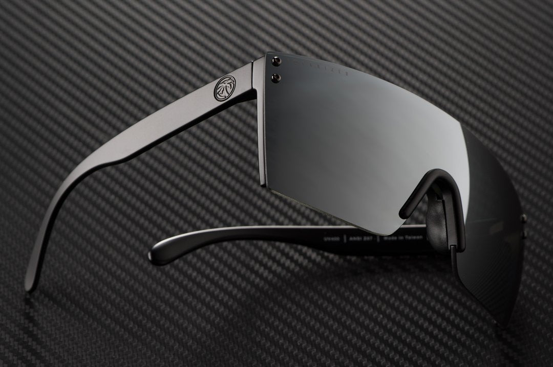 Lazer Face Sunglasses: Silver Z87