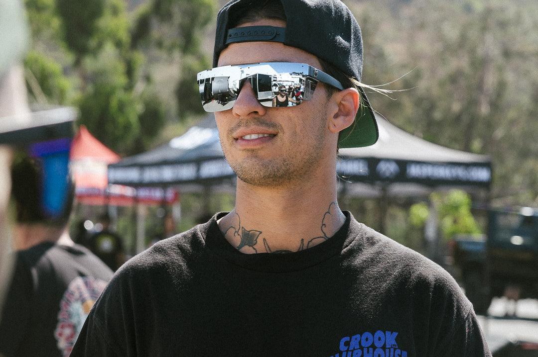 Performance Quatro Sunglasses: Silver Z87+