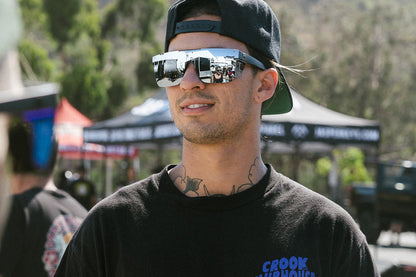 Performance Quatro Sunglasses: Silver Z87+