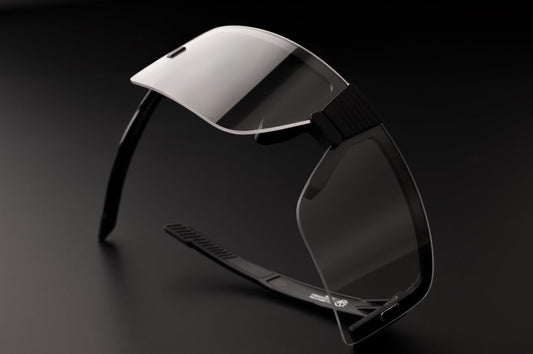 XL Vector Sunglasses: Clear Z87+
