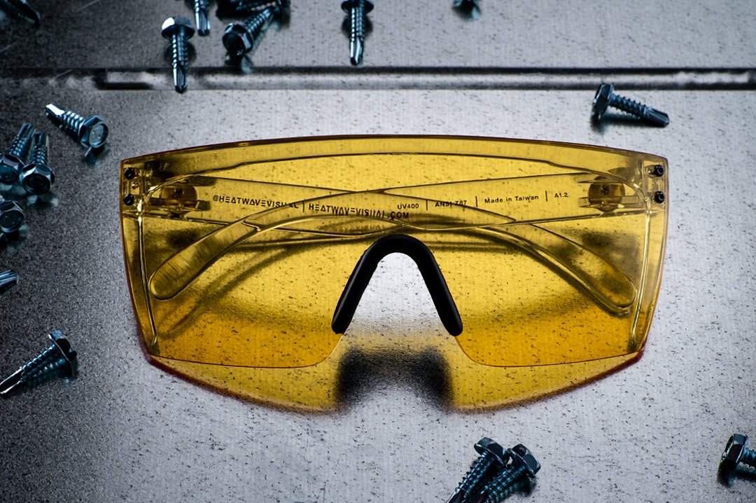 Lazer Face Glasses: HI-VIS YELLOW Z87