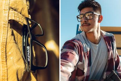 VISE Z87 Sunglasses Black Frame: Clear Lens